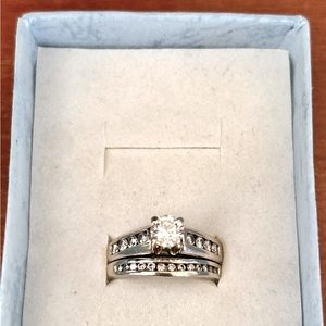 Size 6.5 Diamond ring with Diamond band
